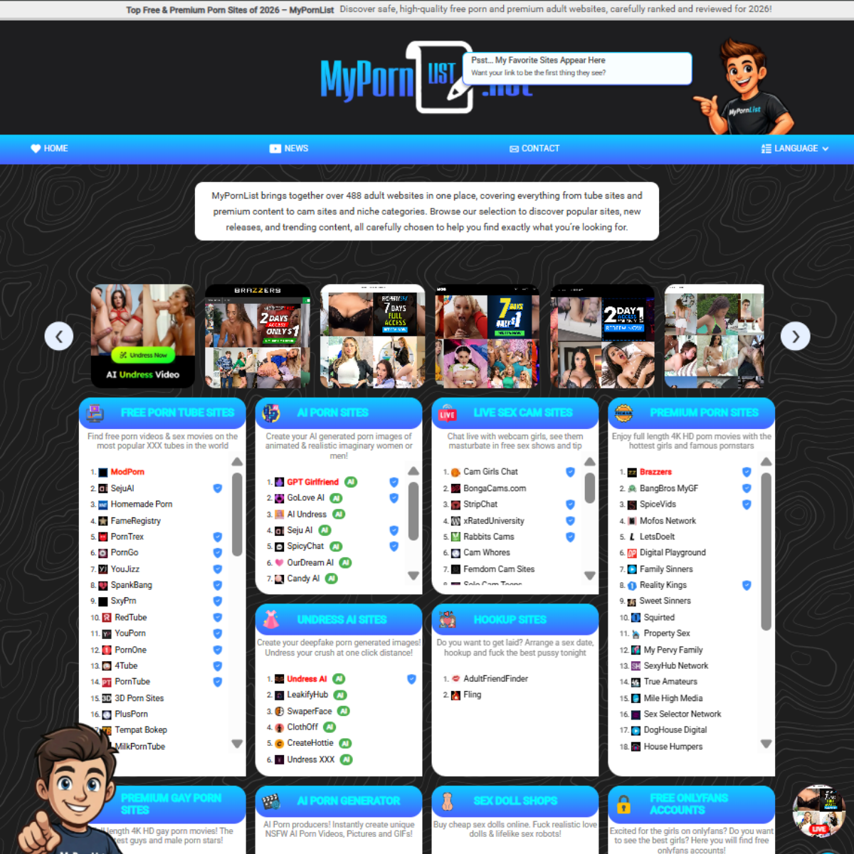 MyPornList preview