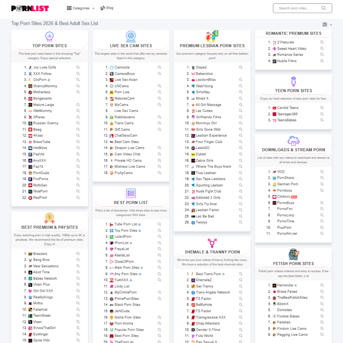 Pornlist18 preview